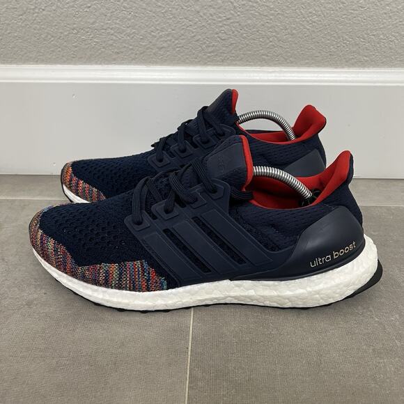 Adidas UltraBoost 1.0 Mens 8.5 Blue Retro Navy Multicolor Athletic Running Shoes main image 4